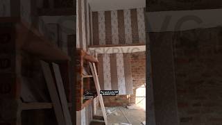 Pvc wall installation  pvc work  pvc wall panels bedroom  Askpvc subscribe shorts pvc song [upl. by Aitnohs909]