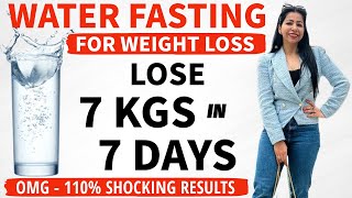 Water Fasting For Weight Loss  110 Shocking Results  See What Will Happens To Your BodyFattoFab [upl. by Araes]