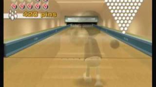 Wii Bowling 810 Power Throw [upl. by Eeliab800]