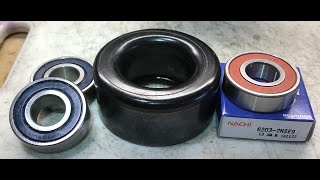 How to Replace Idler Pulley BallBearing for belt drive [upl. by Amitak]