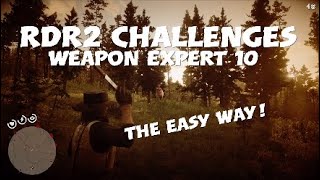 RDR2  Weapon Expert 10 Easy Method [upl. by Dulci]