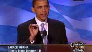 CSPAN Barack Obama Speech at 2004 DNC Convention [upl. by Durward]