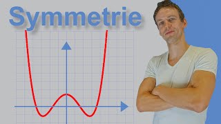 Symmetrie  Kurvendiskussion 6  Achsensymmetrie und Punktsymmetrie  Graphisch und rechnerisch [upl. by Tamsky748]