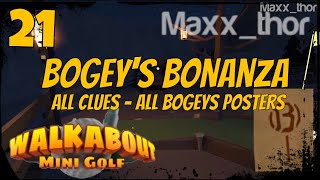 21  Walkabout Mini Golf VR  Bogeys Bonanza Foxhunt  HARD ALL CLUES  HP Reverb G2  SteamVR [upl. by Oibirot]