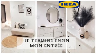 □JEMMÉNAGE amp DÉCORE ENFIN MON ENTRÉE MOBILIER IKEA ikea haulentrée decoration action haul [upl. by Ieluuk]