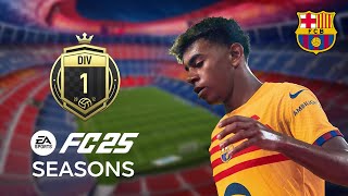 FC BARCELONA AT PEAK DIV1 GAMEPLAYEA FC 25  PS5 GAMEPLAY [upl. by Atinal]