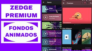 como poner FONDOS de pantalla con MOVIMIENTO  ZEDGE premium APK mod actualización 2024 [upl. by Netaf]