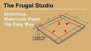 How to stretch watercolor paper the easy way [upl. by Nirra]