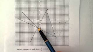 Q3 Enlargement by negative scale factor [upl. by Angil]