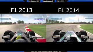 F1 2014 Vs F1 2013 Gameplay Comparison [upl. by Gunzburg]