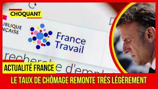 URGENT Le taux de chômage remonte très légèrement Plus dactualités france Sur TF1 [upl. by Yttig315]