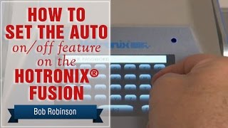 How to Set Auto On Off Feature on Hotronix® FUSION® [upl. by Aridni549]