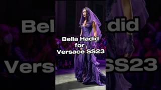 Bella Hadid Walking for Versace SS23 – Iconic Runway Moment [upl. by Trey]