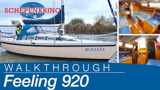 Feeling 920 for sale  Yacht Walkthrough   Schepenkring Lelystad  4K [upl. by Aiyt]