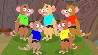 Five Little Monkeys  Nursery Rhyme with Lyrics [upl. by Valoniah785]