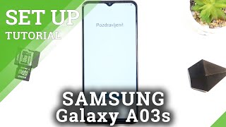 How to Initially Set Up SAMSUNG Galaxy A03s – Activation amp Configuration [upl. by Yekciv]