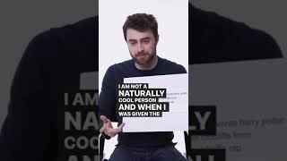 DANIEL RADCLIFFE on rapping ALPHABET AEROBICS shorts [upl. by Oilla]