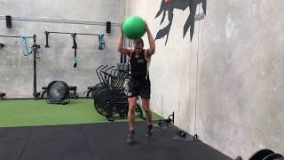 Lunge Jump Slams Slam Ball Exercise [upl. by Cloutman639]