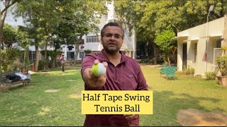 Half tape tennis ball swing tutorial [upl. by Macri]