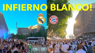 👑 REAL MADRID vs BAYERN MUNICH Brutal PREVIA y Llegada de BUSES en el BERNABÉU  8 Mayo 2024 🥳 [upl. by Brindle265]