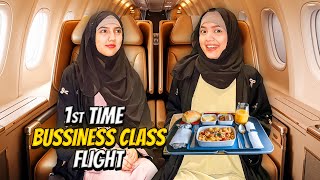 First Time Bussiness Class Flight Ka Travel🤩✈️Landed In Saudi Arabia🇸🇦Sistrology [upl. by Fax745]