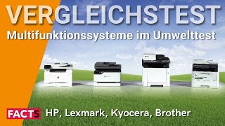 Druckertest Brother HP Kyocera amp Lexmark auf Umweltkriterien getestet [upl. by Yetac]