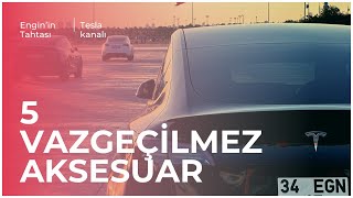 5 Vazgeçilmez Tesla Model Y Aksesuarım 6000 Km tecrübe  tesla aksesuar model [upl. by Namad]