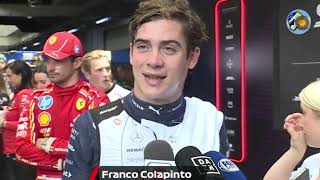 quotFue un día muy dificil ayer estaba muy tristequot  Franco en entrevista post Sprint Race en Brasil [upl. by Yendis509]