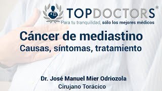 Cáncer de mediastino causas síntomas tratamiento [upl. by Lecirg]