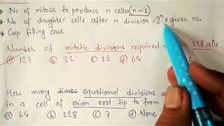 Mitosis and meiosis numericals  biology problems  tntvkt tricks series [upl. by Stephenie]