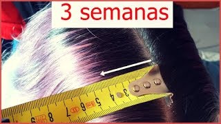 Cómo acelerar el crecimiento del cabello ¡¡ HASTA 4 CM EN 3 SEMANAS [upl. by Lehmann]