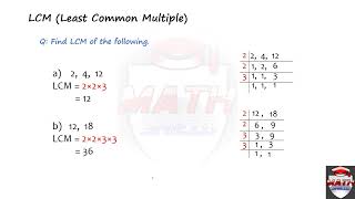 Least common multiple LCM by prime factorization on Mathshield by Manzar Abbas [upl. by Aiciles]