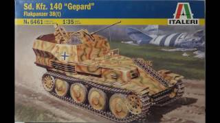 135 Italeri SdKfz140 quotGepardquot Flakpanzer 38t Kit 6461 [upl. by Noscire]