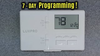 LUX Pro P711 LTX100E  7Day Program  Digital Thermostat [upl. by Chaudoin139]