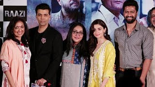 Alia Bhatts Raazi Movie Success Press Conference  Karan Johar Vicky Kaushal [upl. by Byram]