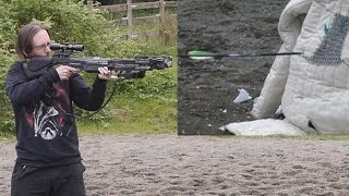 Old vs New  Bows and Crossbows tested on Butted and Riveted Mail Armor quotChainmailquot [upl. by Hoxsie]