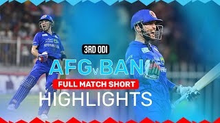 Full Match Short Highlights  Afghanistan Beat Bangladesh 21  AFG v BAN  ACB  Sharjah [upl. by Fonseca]