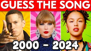 Guess the Song 🎤  Most Popular Songs 20002024  🎶 Music Quiz [upl. by Gautea374]