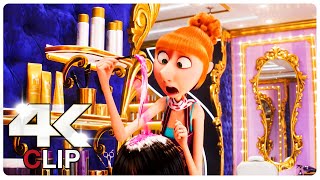 Lucy Hairdressing Valentina Scene  DESPICABLE ME 4 NEW 2024 Movie CLIP 4K [upl. by Ahsot]