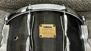 Yamaha Carbon Custom Limited Edition SD 518 Japan Tommy Aldridge snaredrumfreakz fyp rare space [upl. by Eivad]