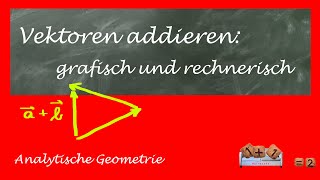 Vektoren grafisch und rechnerisch addieren  Dreiecks und Parallelogrammregel [upl. by Hannad]