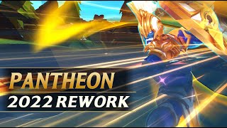 PANTHEON MINI REWORK 2022 Gameplay Spotlight Guide  League of Legends [upl. by Ireva]