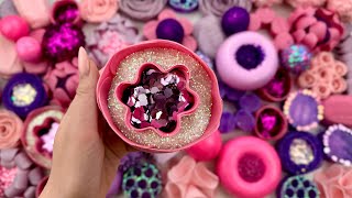 Very satisfying ASMR Video  Crushing soap boxes with glitter and starch  Clay cracking [upl. by Leonore]