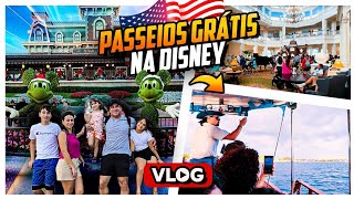 PASSEIO GRÁTIS nos HOTEIS DA DISNEY 😮 Com DIREITO A BARCO e TUDO [upl. by Laryssa]