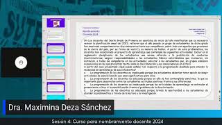 Nombramiento Docente 2024  Sesión 4 [upl. by Eetse]