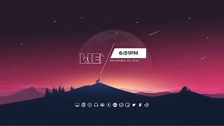 Clean Rainmeter Desktop setup  Best Rainmeter Desktop Customization  Windows 11 [upl. by Aicilehp]