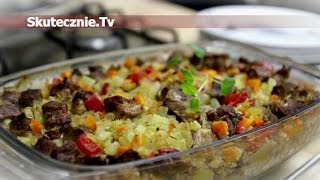 Karkówka pieczona z kaszą jabłkiem i oregano  SkutecznieTv HD [upl. by Ynaffit]