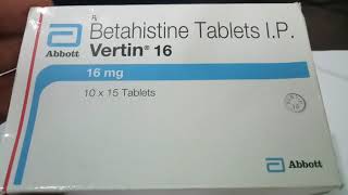 Vertin 16 MG Tablet Uses Dosage Side Effects Composition in hindi [upl. by Hadlee]