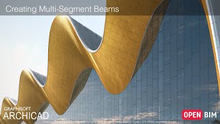 ARCHICAD 23  Creating MultiSegment Beams [upl. by Ariik]