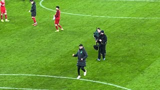 JURGEN KLOPP FIST PUMPS ALL FOUR CORNERS OF ANFIELD IN UNBELIEVABLE ATMOSPHERE Liverpool 41 Luton [upl. by Reyaht]